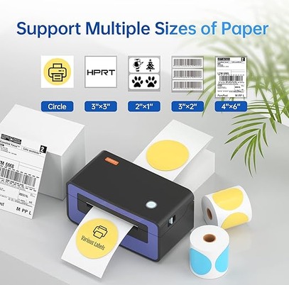 si2 HPRT Shipping Label Printer Thermal Printer 4x6, Barcode Printer