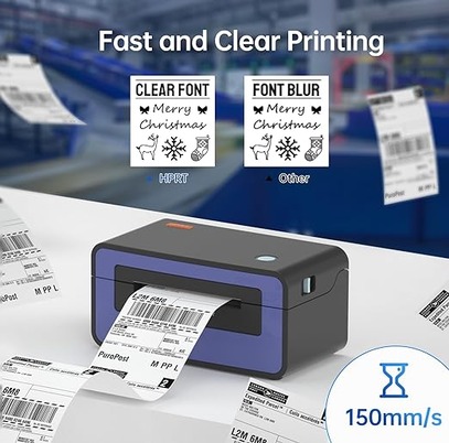 si3 HPRT Shipping Label Printer Thermal Printer 4x6, Barcode Printer