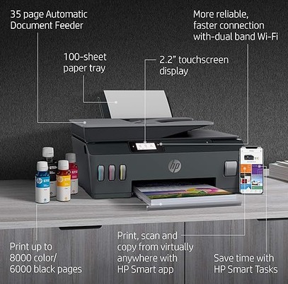 sii2 HP Smart Tank 530 Wireless All-in-One Printer